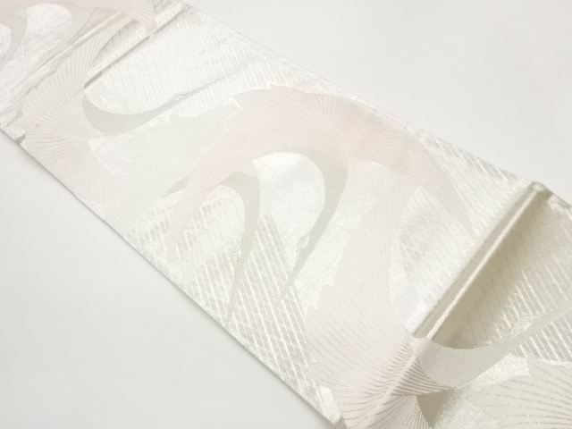 JAPANESE FUKURO OBI / WOVEN CRANES